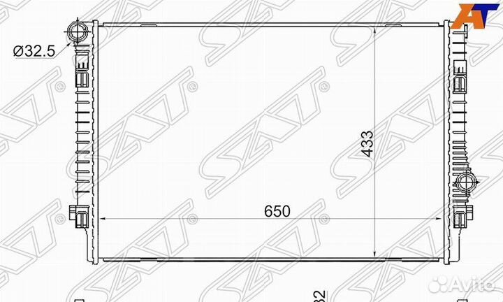 Радиатор skoda superb