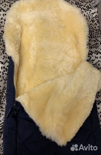 Конверт меховой из натуральной овечьей шкурки