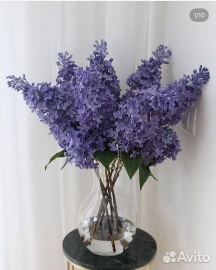 Сирень из силикона для декора дома