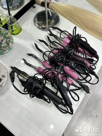 Щипцы для горячего наращивания волос