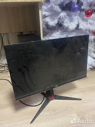 Монитор AOC с разбитой матрицей