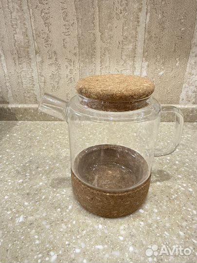 Чайник заварочный прозрачный стеклянный