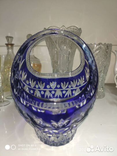 Хрустальная конфетницы СССР