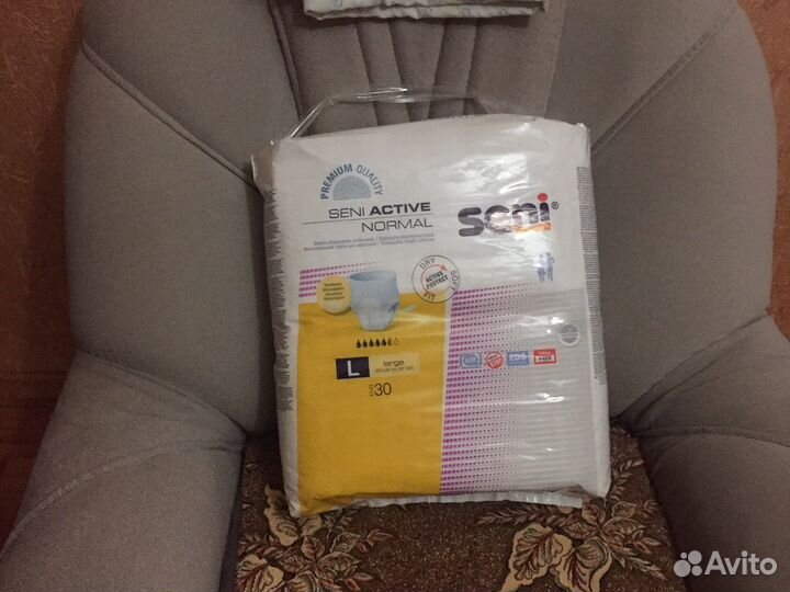Подгузники для взрослых seni L 30