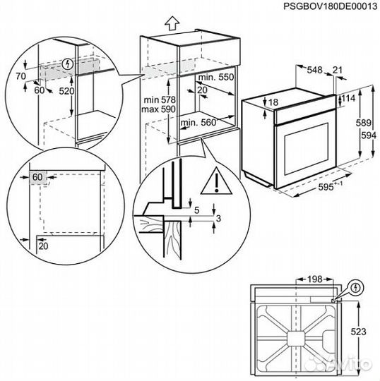 Духовой шкаф electrolux koddp77X