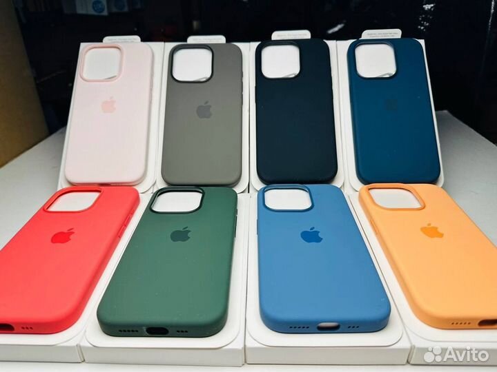 Чехлы силикон на iPhone 15/Pro/15Pro Max MagSafe