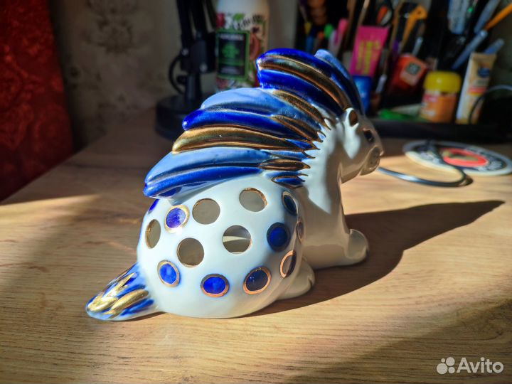 Статуэтка дикобраз гжель (карандашница)