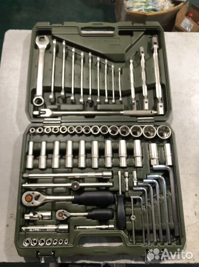 Набор головок и принадлежностей 1/4, 1/2 64 пр дт