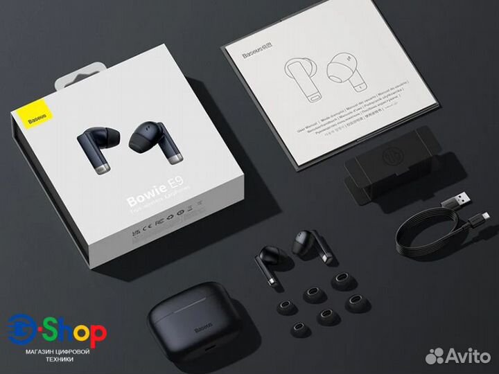 TWS-наушники Baseus E9 Bluetooth 5.3