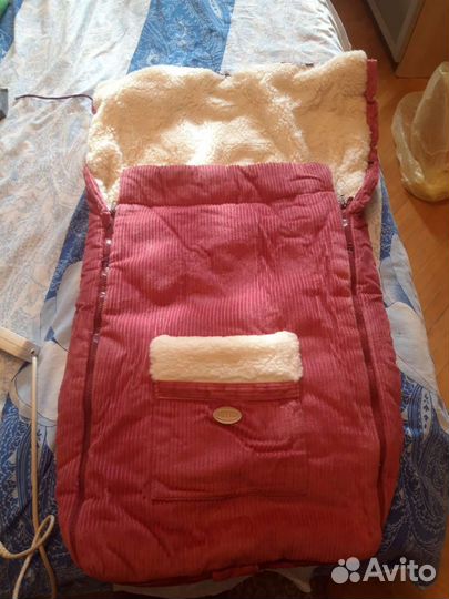 Зимний конверт в прогулочную коляску