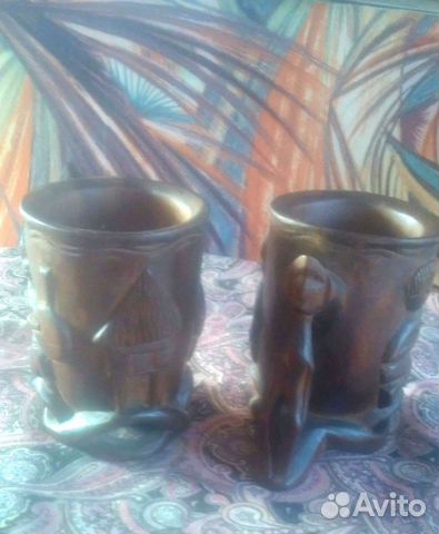 Деревянные африканские кружки