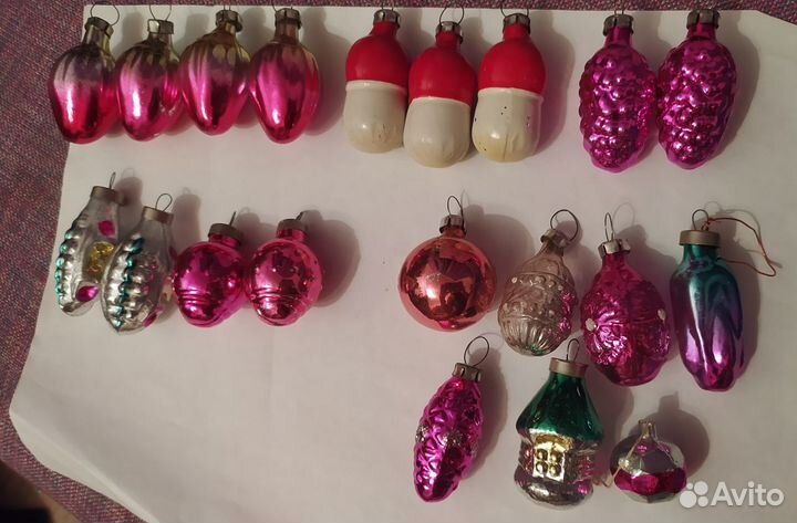 Елочные игрушки СССР 