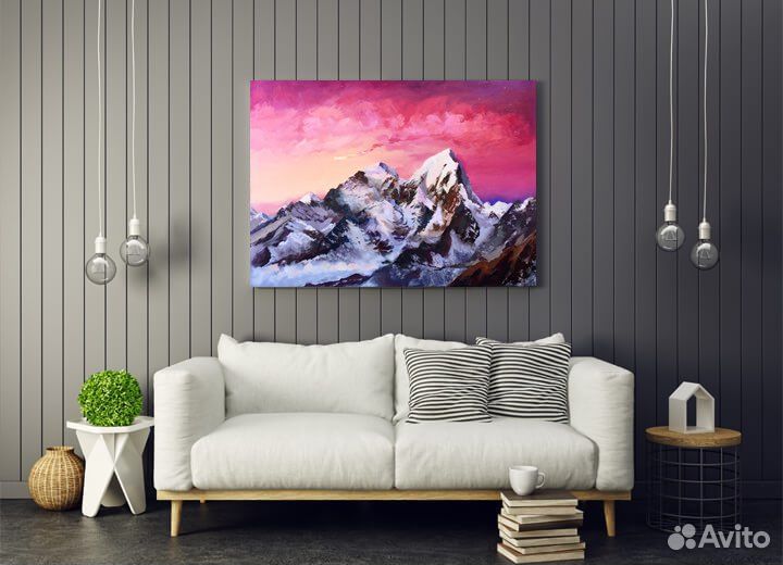 Горы, закат