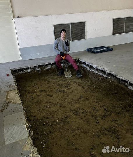 Земляные работы, землекоп, ручная копка, копка ям