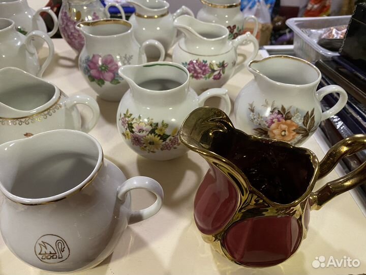 Сливочники Молочники Соусники много