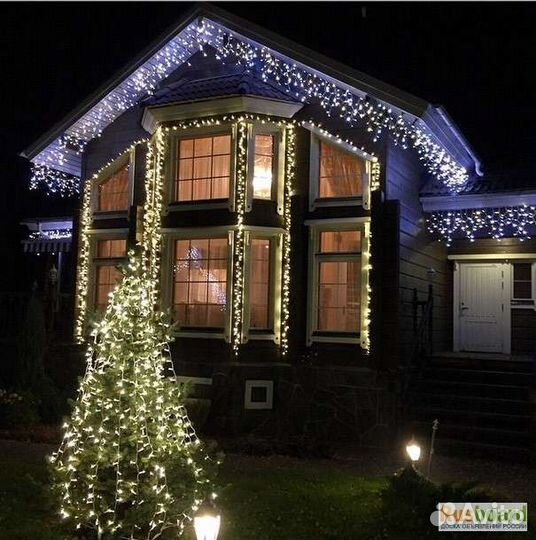 Гирлянда уличная бахрома