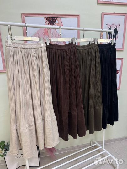 Бархатные юбки длина 100 см