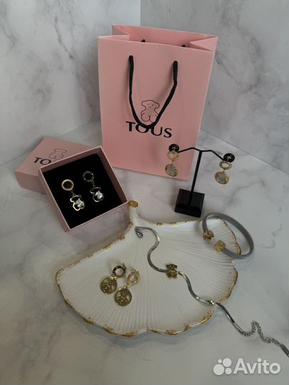 Серьги браслет tous новые