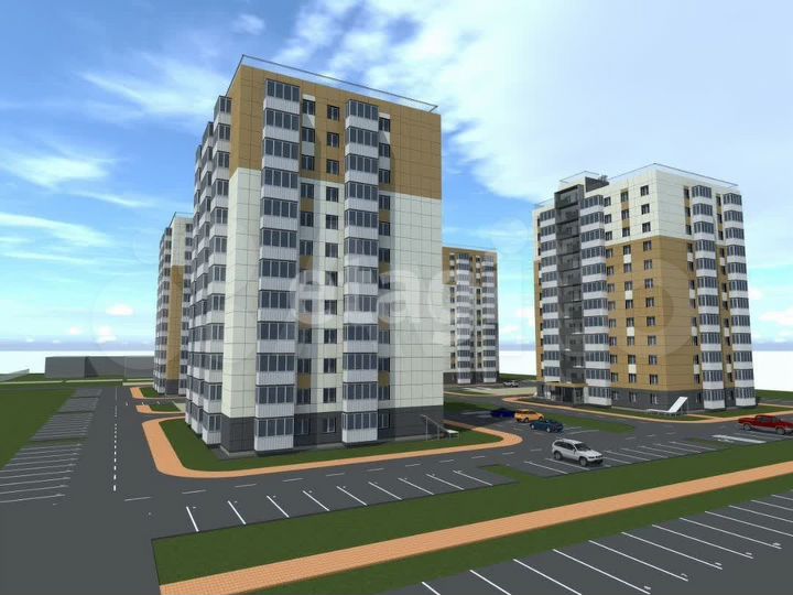 2-к. квартира, 68,3 м², 11/13 эт.
