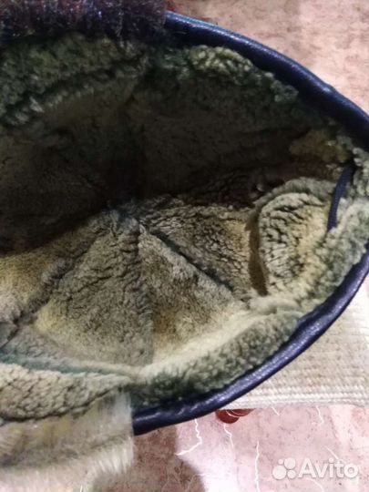 Натуральная зимняя кепка