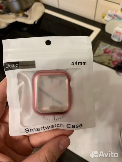 Бампер со стеклом на apple watch 44m