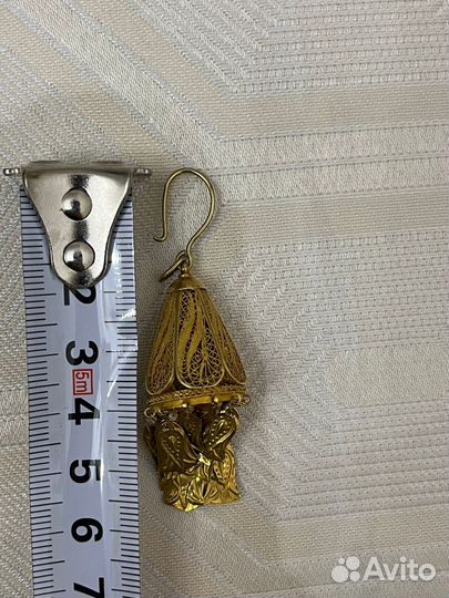 Золотые серьги старинные