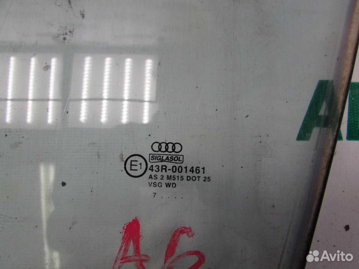 Стекло двери передней левой для Audi A6 2 1997-2004г
