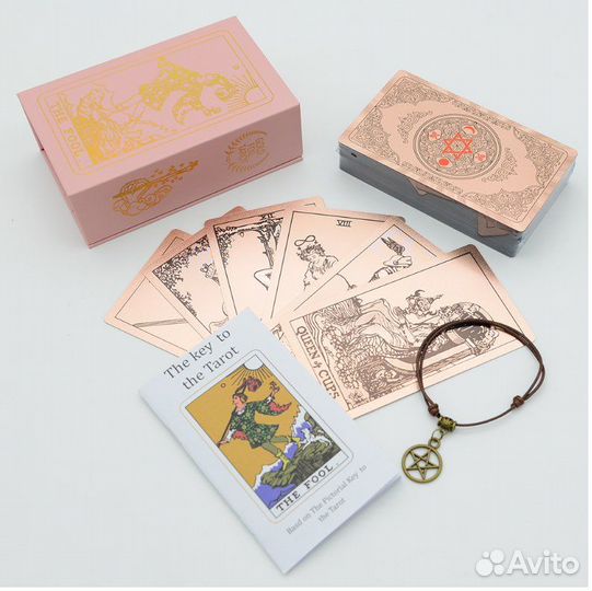 Розовые карты Таро Уэйта в подарочной упаковке
