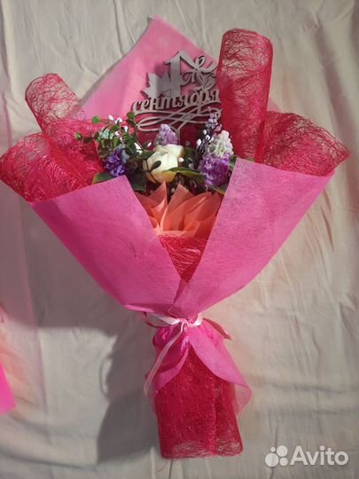 Букеты из мыла на 1 сентября