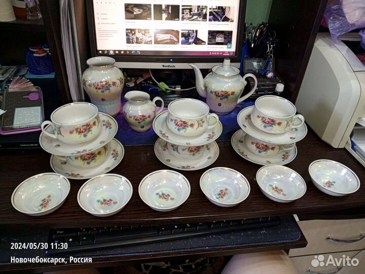 Чайный сервис 1С 99г. с пиалами