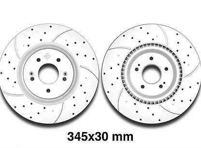 Тормозные диски передние KIA Sorento. Hyundai Sant