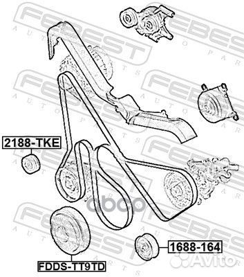 Ролик обводной 2188TKE Febest