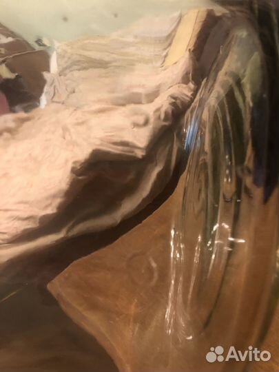 Ваза стекло гигант 16 литр 40 см Красный Май СССР