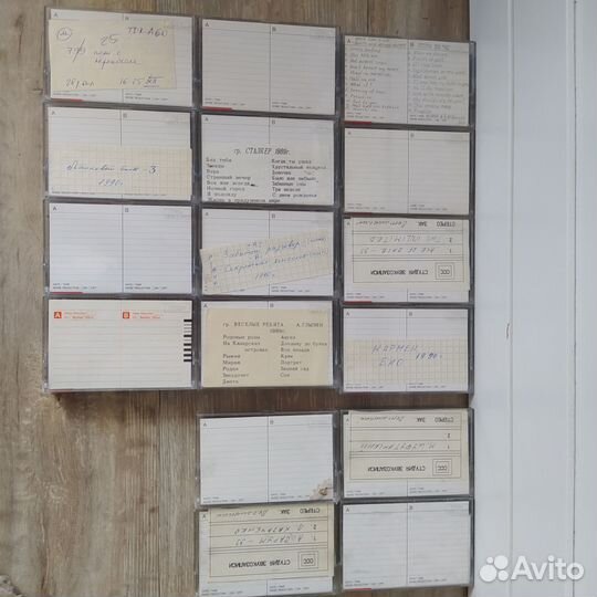 Аудиокассеты TDK A-90. 16 штук. Студийные записи