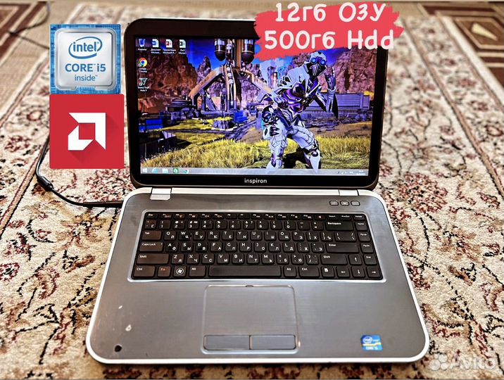 Мощный Ноутбук Dell core i5/12гб/500гб/7600m
