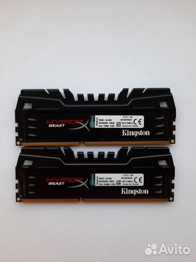 Модули памяти DDR3 Kingston HyperX Beast 8 гб KIT