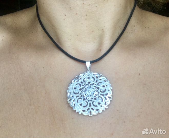 Кулон из серебра «Кружева Армении» новый
