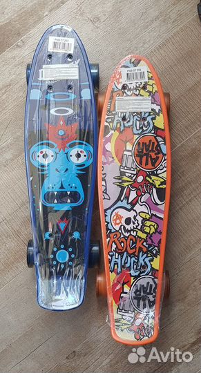 Пенниборд (мини-круизер) PNB-07 светящиеся колеса