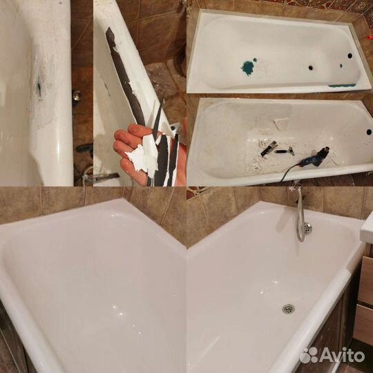 Реставрация ванн, раковин, подоконников