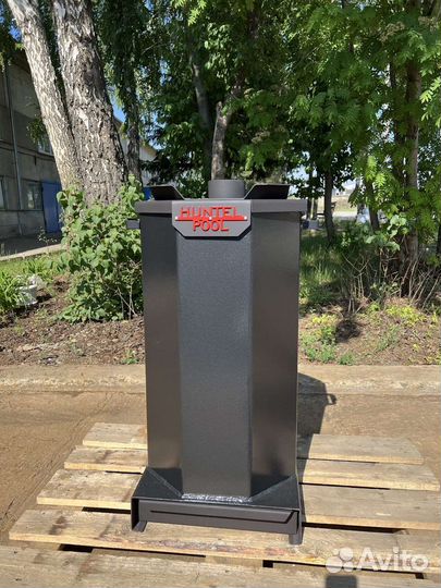 Печь для бассейна на дровах и угле