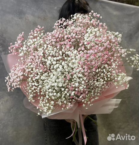 Букет с гипсофилой