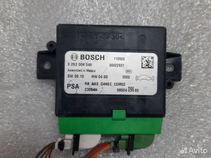 Блок управления парктрониками citroen c4 b7