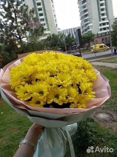 Букет цветов из Хризантем