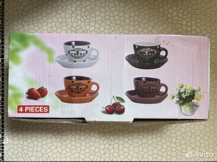 Кофейные чашки 4 шт