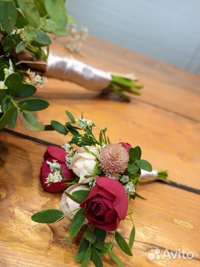 Свадебные букет / Цветы / бутоньерка