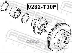 Ступица 0282-T30F 0282-T30F Febest
