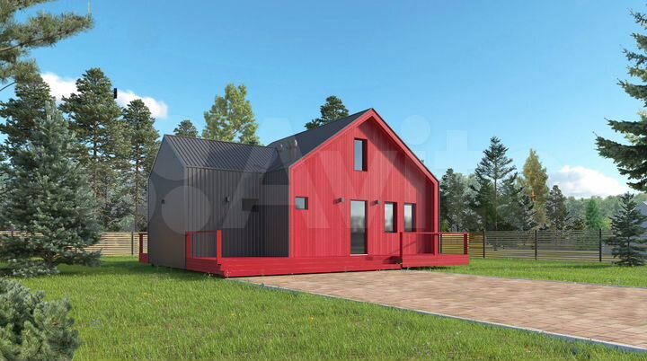 Дом 77 м² на участке 13 сот.