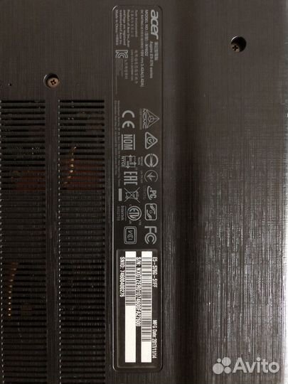 Acer e5 576g на запчасти или под восстановление