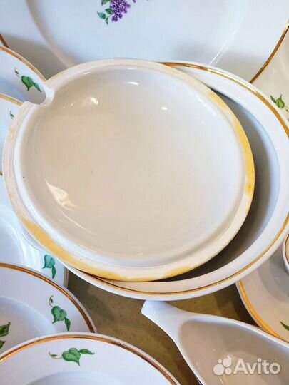 Столовый сервиз сирень дулево 28 предметов