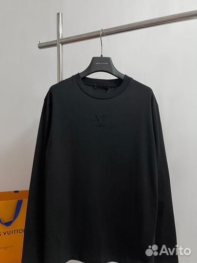 Лонгслив черный Louis Vuitton